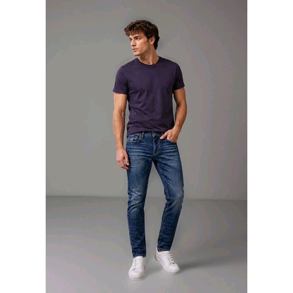 Purple Brand Denim P001 Slim Skinny Jeans Men's 32x32 Blue Fade Streetwear Edgy